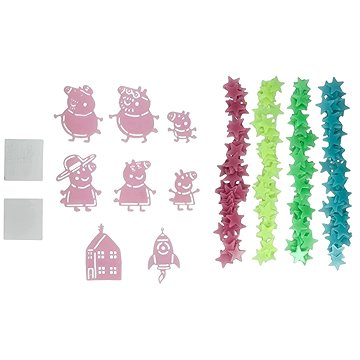 

Peppa Pig: Characters - Svítící samolepky na zeď