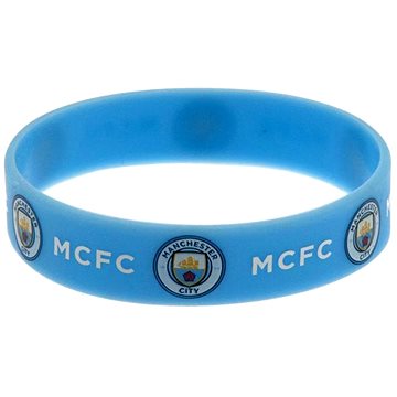 

Manchester City Znak silikonový náramek, modrý