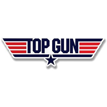 Hybris Production AB Samolepka Top Gun Logotype 12 cm