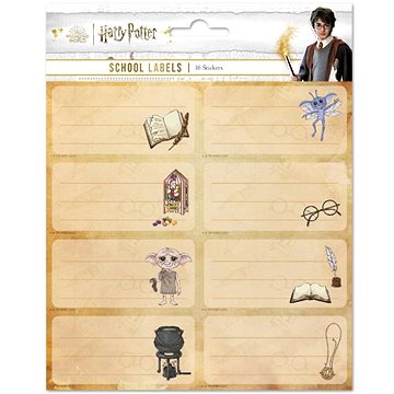 

Harry Potter: Cartoon - poznámkové štítky 16 kusů