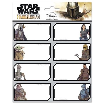 

Star Wars: The Mandalorian - poznámkové štítky 16 kusů