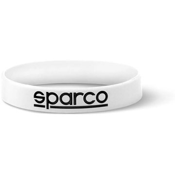 

Sparco silikonový náramek bílý