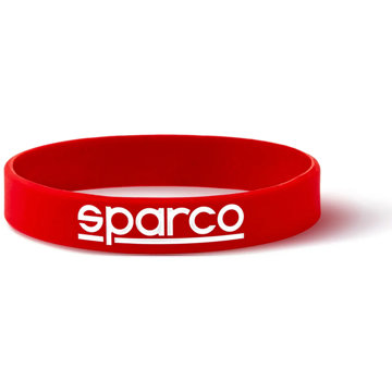 Sparco silikonový náramek červený