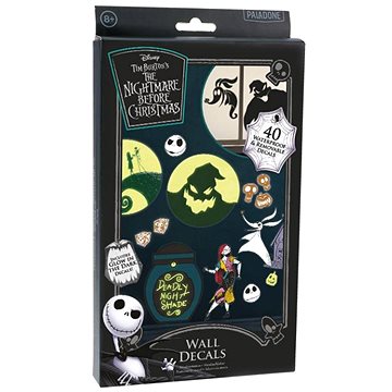

Disney: The Nightmare Before Christmas - samolepky na zeď 40 kusů