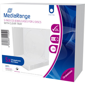 

MEDIARANGE 2 CD 10.4 mm čirý - 5ks/bal