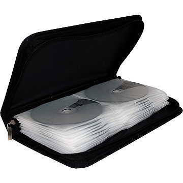 

MEDIARANGE na 48 CD/DVD, zapínací, černé