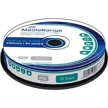 

MEDIARANGE DVD+R 8,5GB 8x Dual Layer spindl 10ks