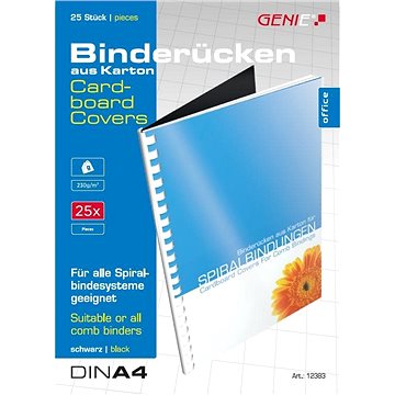 GENIE A4 zadní, černý - balení 25 ks