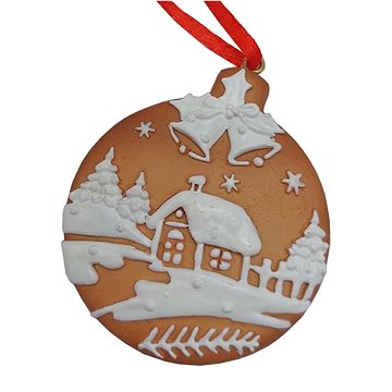 

GOBA Vánoční dekorace - závěsný perníček, 7,5 cm