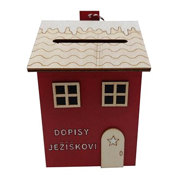

GOBA Vánoční dekorace - schránka závěsná, dopisy Ježíškovi, 15 cm