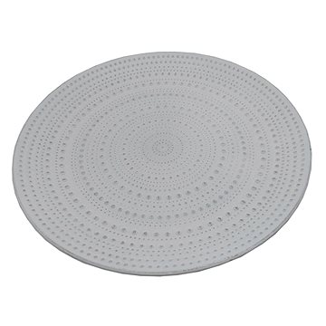GOBA Talíř dekorační - dřevěný, bílý 40cm