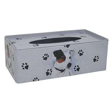 

Plechová krabička na tissue Jack Russell