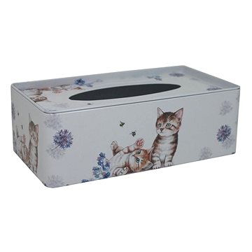 

Plechová krabička na tissue Kočičky