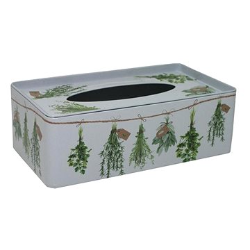 

Plechová krabička na tissue Bylinky New