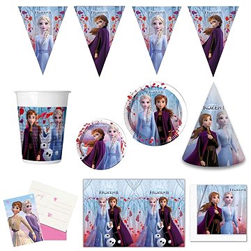 GODAN Dětská narozeninová sada Ledové království, Frozen, 10 osob