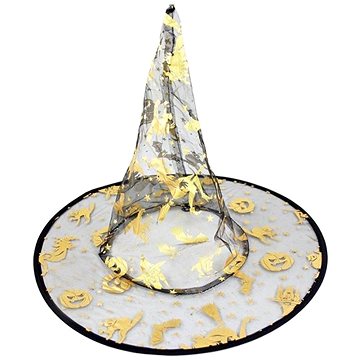 

Rappa Čarodějnický klobouk s magickými motivy, dětský, halloween - 28 cm