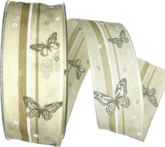 

Goldina Loy Butterfly látková krémová 40 mm × 20 m