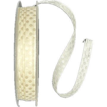 Goldina Loy Bilbao saténová krémová 10 mm × 20 m