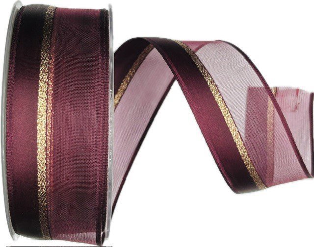 

Goldina Loy Purple Club satén-organza 40 mm × 20 m