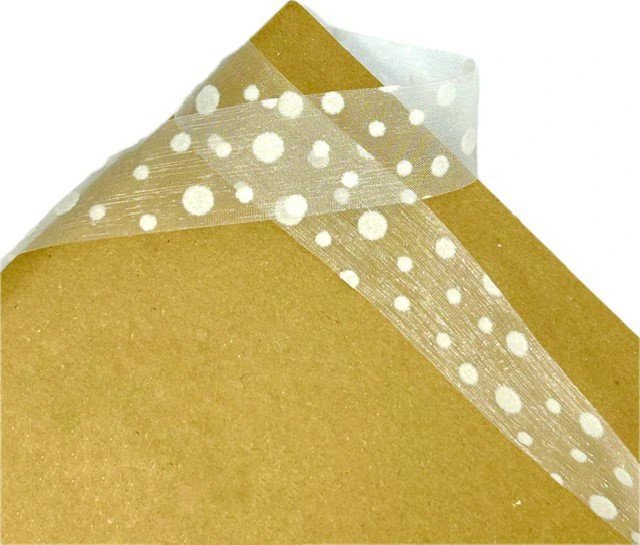 

Goldina Loy Spots organzová transparentní bílá 40 mm × 20 m