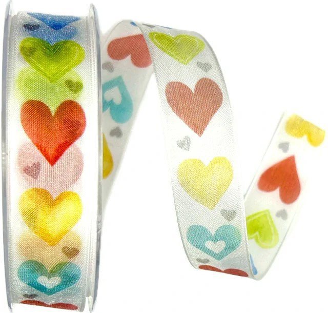 Goldina Loy Crazy Love taftová transparentní 25 mm × 20 m