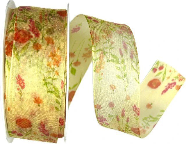 

Goldina Loy Fiore di Prato taftová transparentní žlutá 40 mm × 20 m