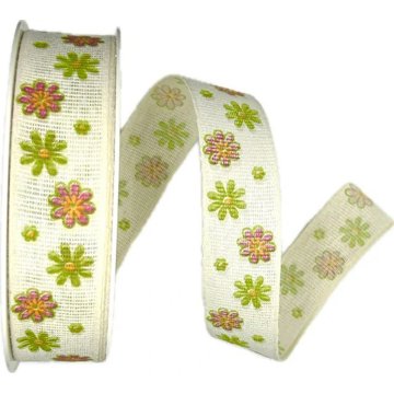 

Goldina Loy Fiori di Primavera bavlněná bílá 25 mm × 20 m