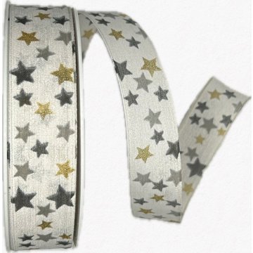 GOLDINA Stuha vánoční CELESTIAL WHITE bílá 9467