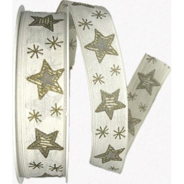 GOLDINA Stuha vánoční SHINY STARS bílá 9509