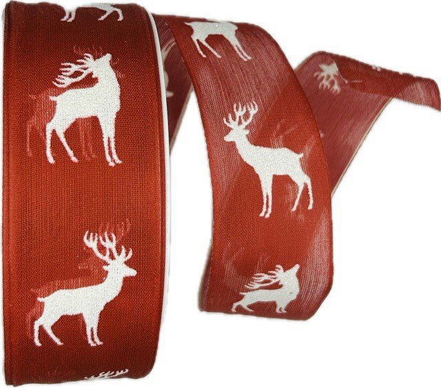 GOLDINA Stuha vánoční RED DEER červená 9482