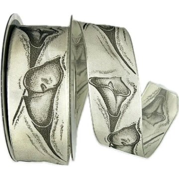 

GOLDINA Stuha smuteční saténová Cala bílá 40 mm × 20 m