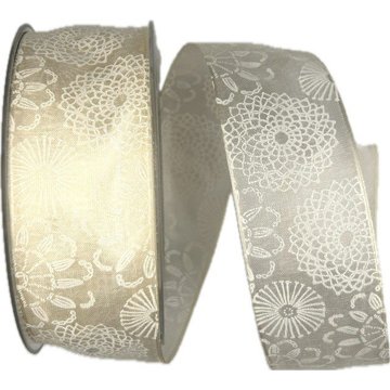

GOLDINA Stuha taftová Lola krémová, transparentní 40 mm × 20 m