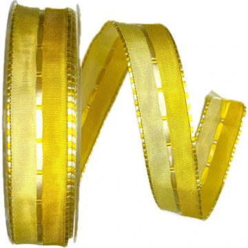 

GOLDINA Stuha saténová Flair žlutá 25 mm × 20 m