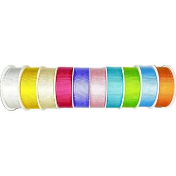 GOLDINA Sada 10 ks pestrobarevných stuh Elegance 25 mm × 3 m