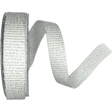 

GOLDINA Stuha rypsová Antverpen stříbrná 25 mm × 20 m