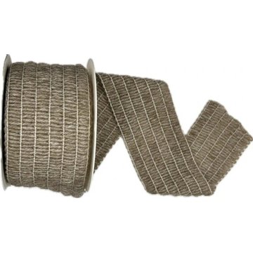 

GOLDINA Stuha vlněná Natur Wool natur-hnědá 60 mm × 6 m