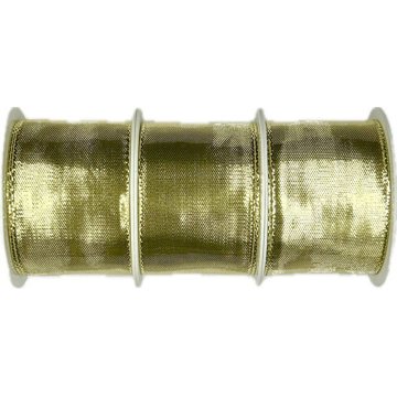 

GOLDINA Sada 3 ks lurexových stuh Celebration lesklá zlatá 40 mm × 2 m
