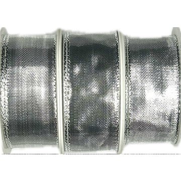 GOLDINA Sada 3 ks lurexových stuh Celebration lesklá stříbrná 25 mm × 2 m