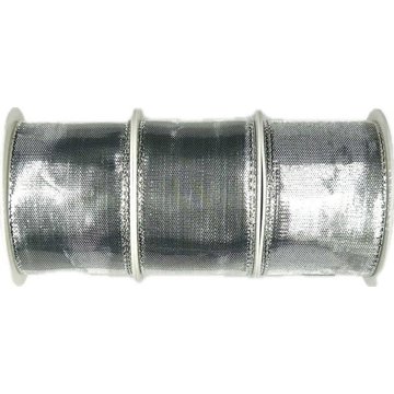 GOLDINA Sada 3 ks lurexových stuh Celebration lesklá stříbrná 40 mm × 2 m