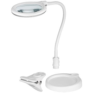 

Goobay Lampa s lupou, 100 mm, 3 dioprie, LED osvětlení 6 W, klip a stojánek