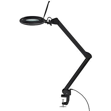 

Goobay Stolní lampa s lupou, 127 mm, 3 dioprie, stmívatelné LED osvětlení 10 W, černá