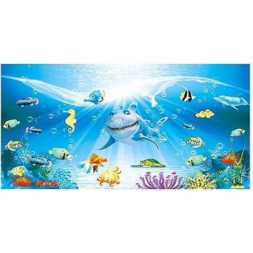 

Gordon H36 Plážová osuška rychleschnoucí z mikrovlákna, podmořský svět, 100 × 180 cm