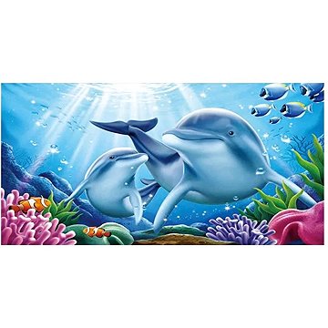 

Gordon H66 Plážová osuška rychleschnoucí z mikrovlákna, delfín, 100 × 180 cm