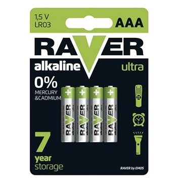 

Baterie AAA Raver Ultra Alkaline 4ks