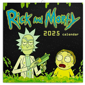 

Notique Poznámkový kalendář Rick a Morty 2025, 30 × 30 cm
