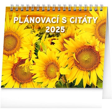 

Notique Stolní kalendář Slunečnice, s citáty 2025, 16,5 × 13 cm