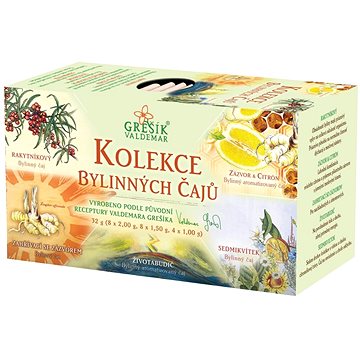 

Grešík Valdemar - Kolekce Bylinných čajů 5 × 4 sáčků