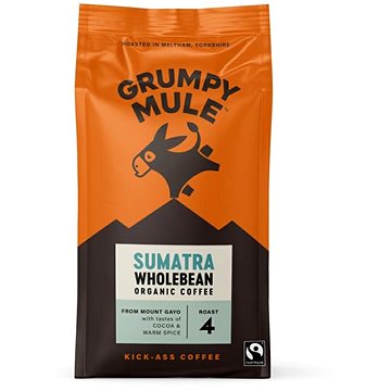 

Grumpy Mule BIO Sumatra SCA 84, zrnková, Arabica, 200g