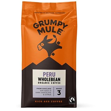 

Grumpy Mule BIO Peru SCA 84, zrnková, Arabica, 200g