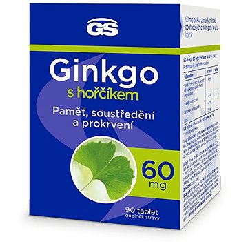 

GS Ginkgo 60 mg s hořčíkem, 90 tablet